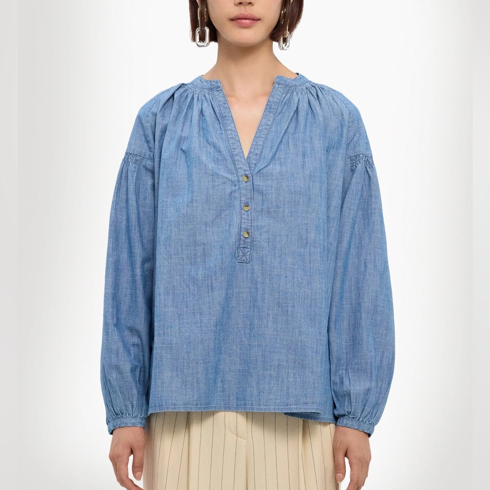 Vanessa Bruno Nipoa Chambray Blouse - Size S
